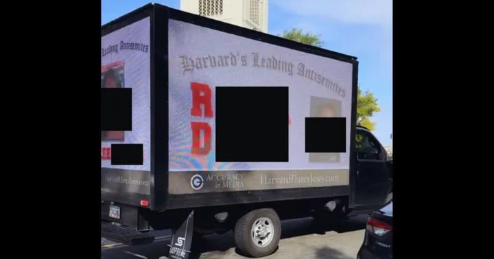 Harvard hypocrites unmasked: Signage truck reveals names of students who signed infamous anti-Israel letter, Internet has no sympathy