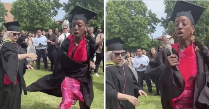 Who is Kadia Iman? OnlyFans star blasted for snatching mic from educator at NY college graduation