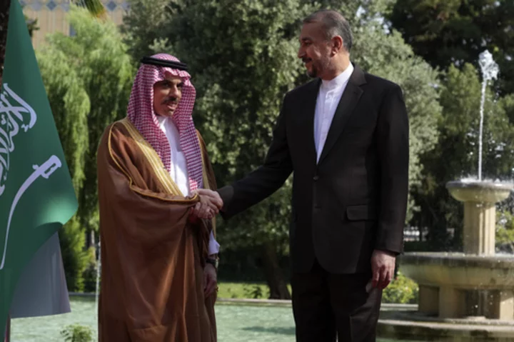 Saudi foreign minister in Iran as part of restoration of diplomatic ties after a 7-year rift