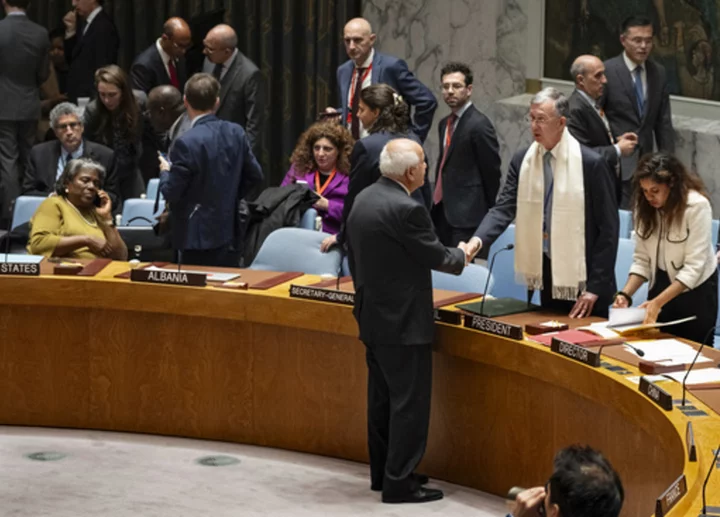 UN Security Council rejects Russia's resolution on Gaza that fails to mention Hamas