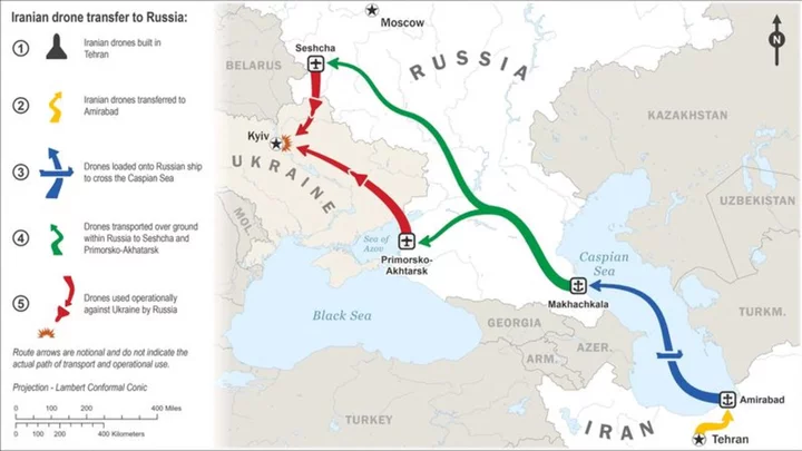 Russia has received hundreds of Iranian drones to attack Ukraine White House