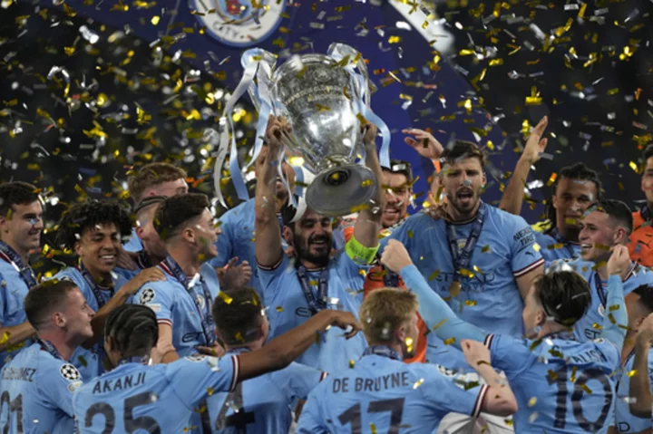 Man City beats Inter Milan 1-0 to win first Champions League title and complete 3-trophy sweep