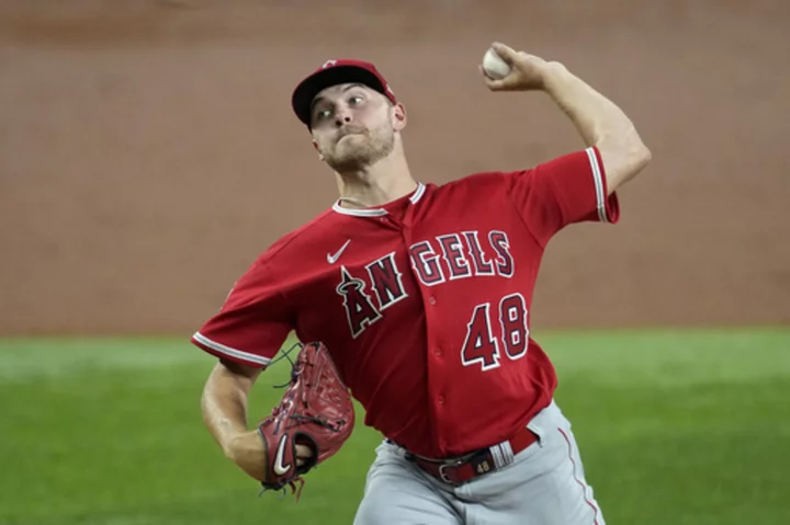 Angels left-hander Reid Detmers loses no-hit bid in 8th inning at Texass