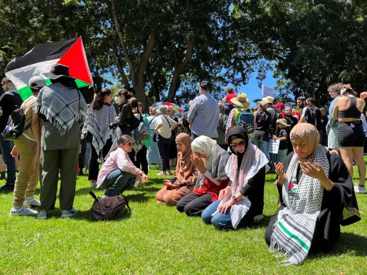 Thousands in Australia turn out for pro-Palestinian rallies over Gaza