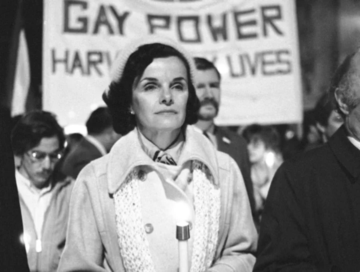 Dianne Feinstein was at the center of a key LGBTQ+ moment. She's being lauded as an evolving ally