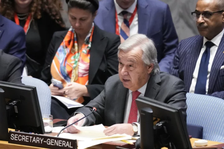 Israel accuses UN chief of justifying terrorism for saying Hamas attack 'didn't happen in a vacuum'