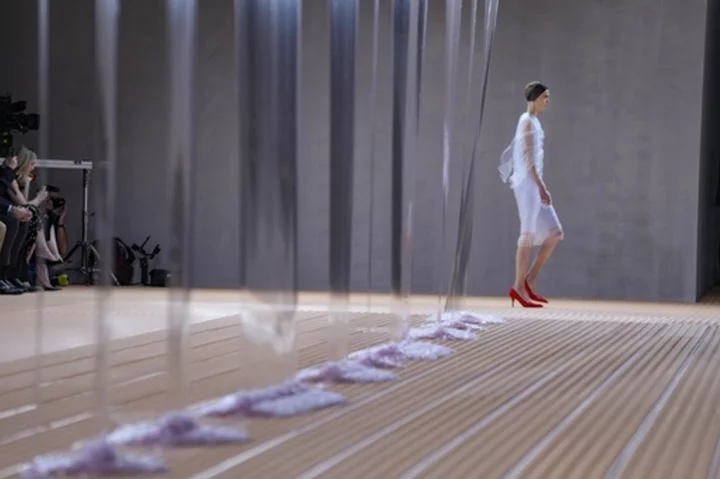 Prada explores lightness with translucent chiffon for summer 2024