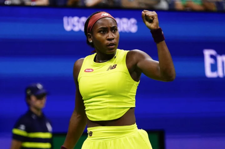 Coco Gauff comes back to win at the US Open and set up a match against Caroline Wozniacki