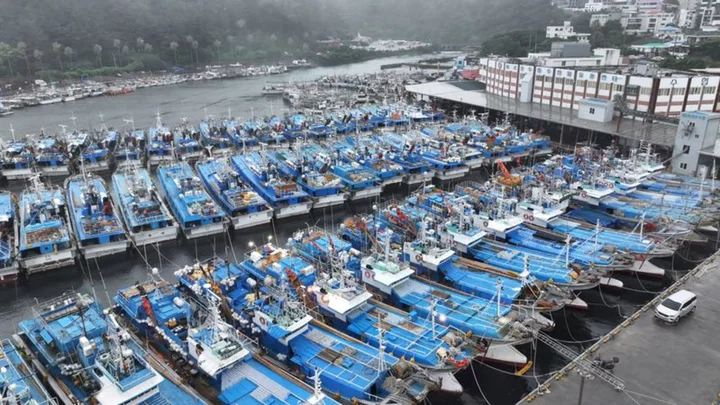 Typhoon Khanun lashes southern Japan, South Korea; another storm looms