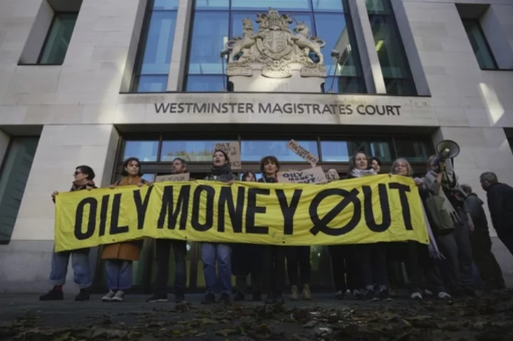 Greta Thunberg attends a London court hearing after police charged her with a public order offense