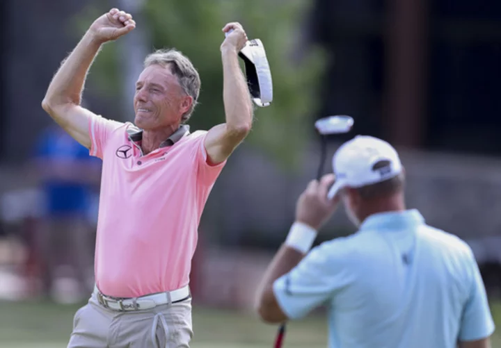 65-year-old Bernhard Langer wins the US Senior Open to break the Champions’ victory record