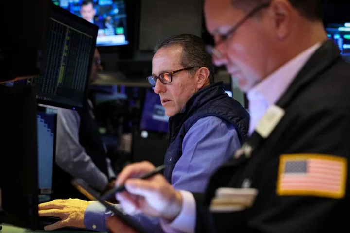 Wall St slips as Treasury yields rise, oil prices boost energy sector