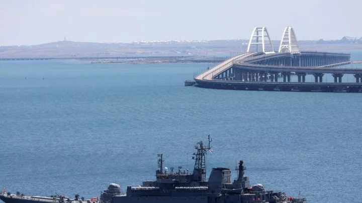 Crimea bridge closed after fuel depot hit - Russia