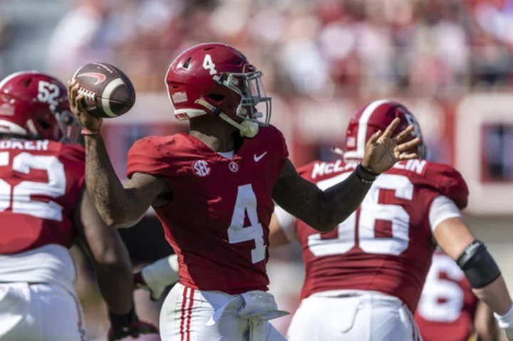 Milroe, No. 13 Alabama's defense prevail 24-10 over No. 15 Ole Miss