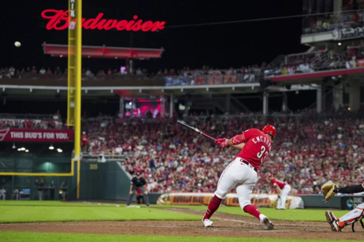 Reds' Christian Encarnacion-Strand has pinch-hit 3-run homer for 1st major league knock