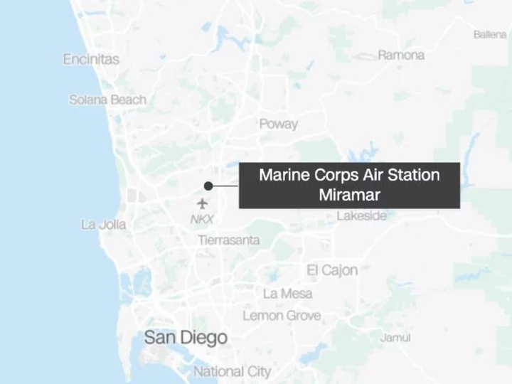 US military jet crashes near Marine Corps Air Station Miramar in San Diego