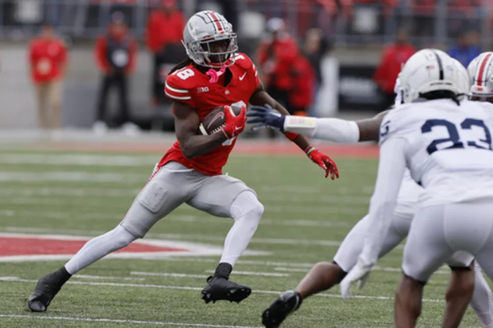 Harrison Jr. the difference as No. 3 Ohio State beats No. 7 Penn State 20-12 defensive struggle