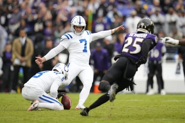 Matt Gay kicks 4 FGs over 50 yards, including OT winner, as Colts beat Ravens 22-19