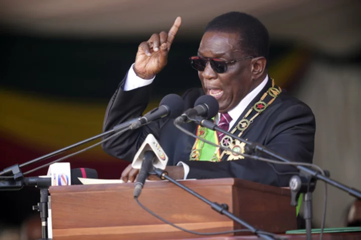 Zimbabwean president at his inauguration says the disputed election reveals a ‘mature democracy’