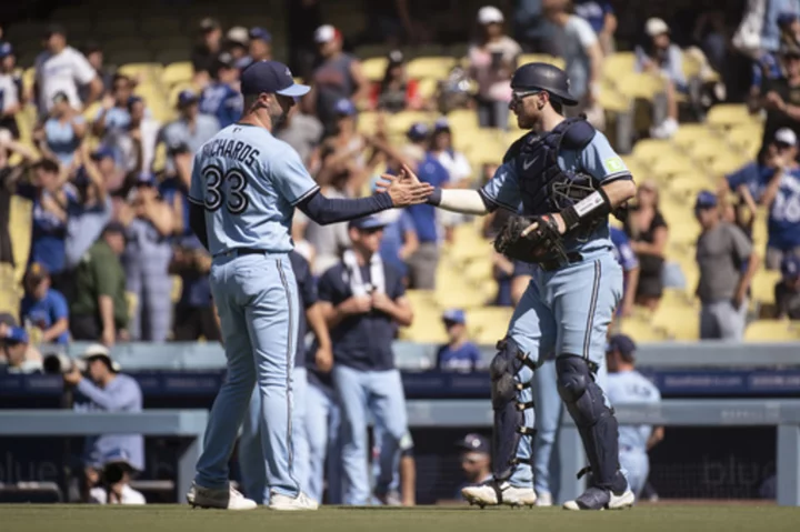 Blue Jays channel 'Ted Lasso' in routing Dodgers 8-1 to take 2 of 3 from NL West leaders