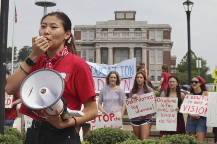 West Virginia University students push back on program and faculty cuts after $45M budget shortfall