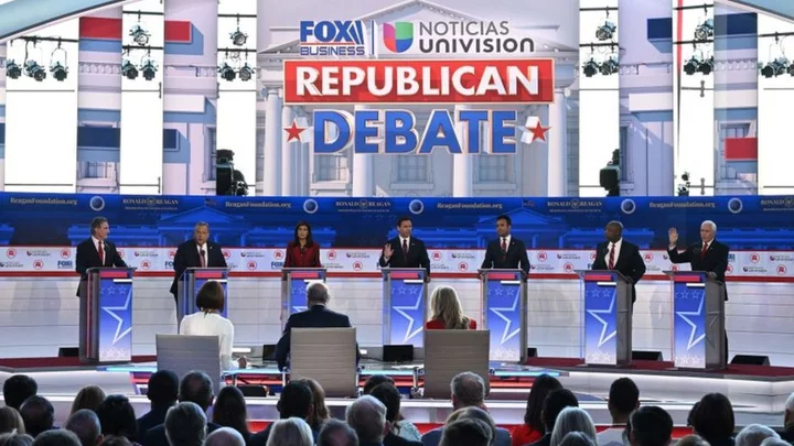 Second Republican debate kicks off, with no Trump