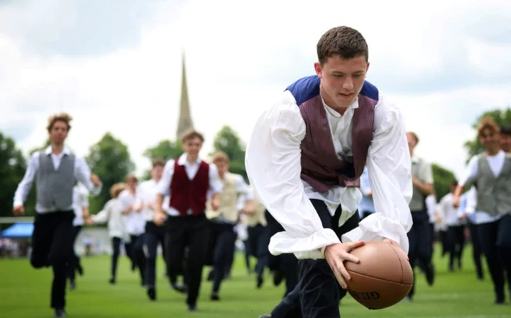 England celebrates the Webb Ellis myth