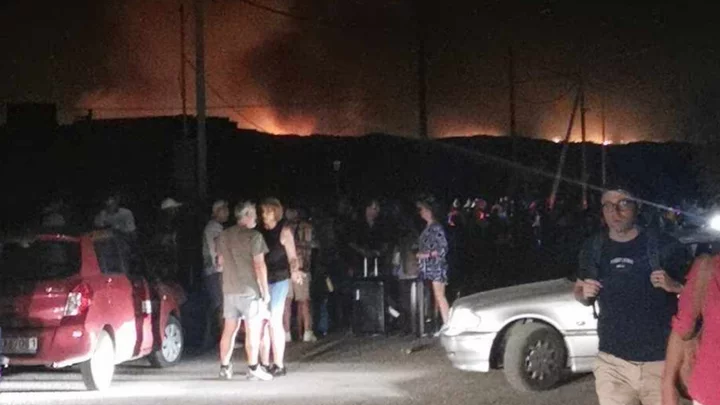 Greece fires: Honeymoon couple from NI 'stranded' in Rhodes