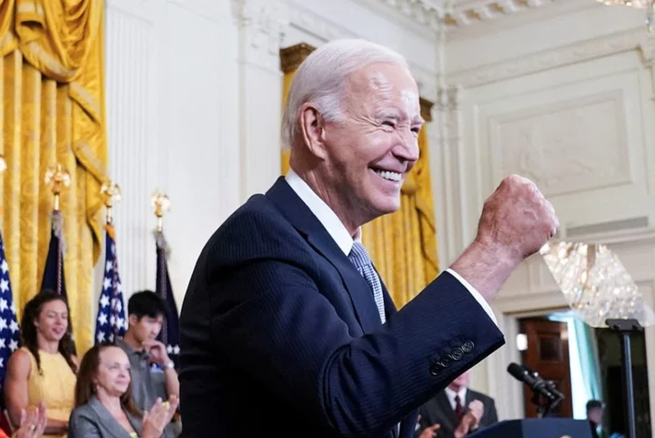 Biden hopes to tighten S. Korean, Japanese bond at Camp David