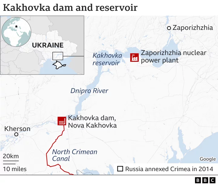 Ukraine war: What we know about Khakovka dam attack