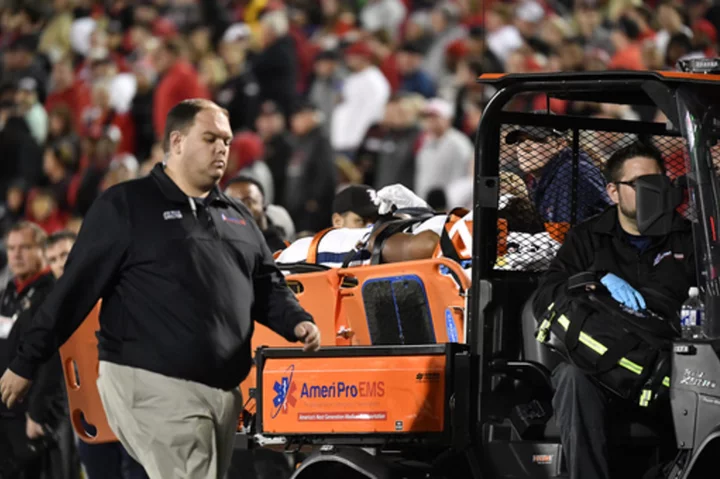 Virginia RB Perris Jones regains movement after hard hit vs. Louisville, remains hospitalized