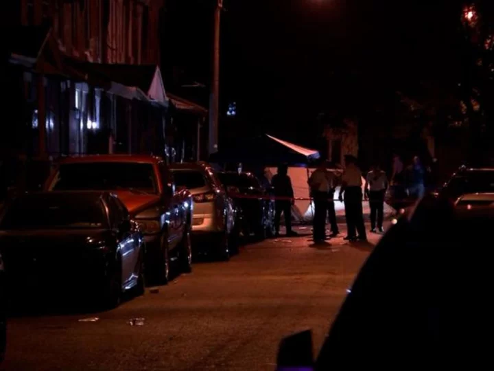 Philadelphia police say 1 killed, 8 wounded at a birthday block party shooting