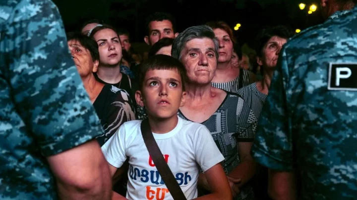 Nagorno-Karabakh: 'People are fainting queuing up for bread'