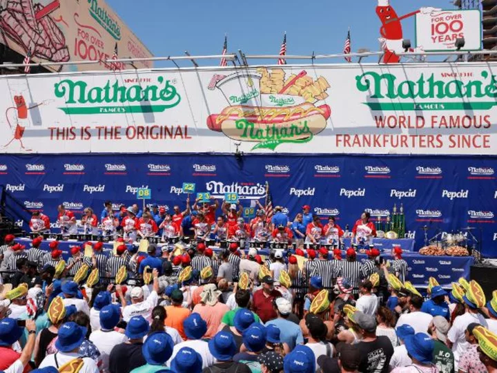 Nathan's hot dog eating contest crowns Miki Sudo women's chompion, with men's competition in question