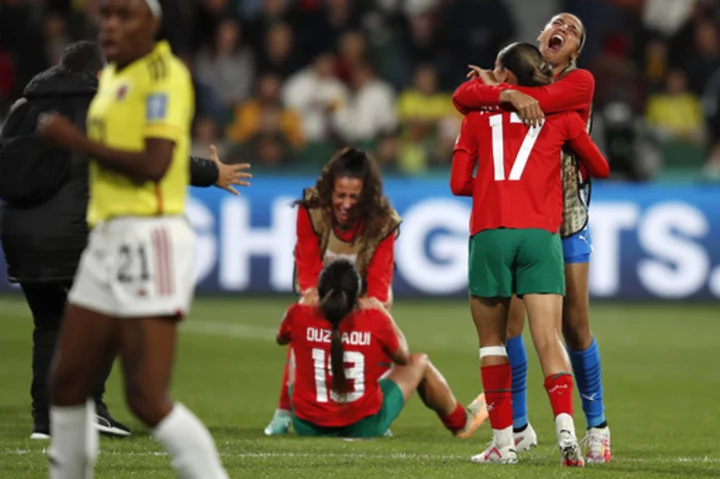 Morocco makes more Women's World Cup history, reaching knockout rounds with a 1-0 win over Colombia