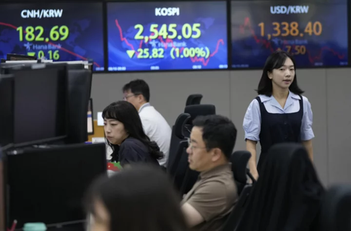 Stock market today: Asia shares decline as faltering Chinese economy sets off global slide