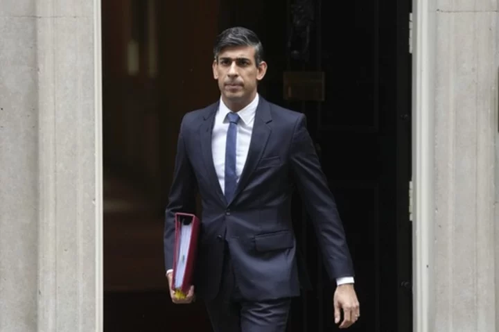 British leader Rishi Sunak marks a year in office with little to celebrate