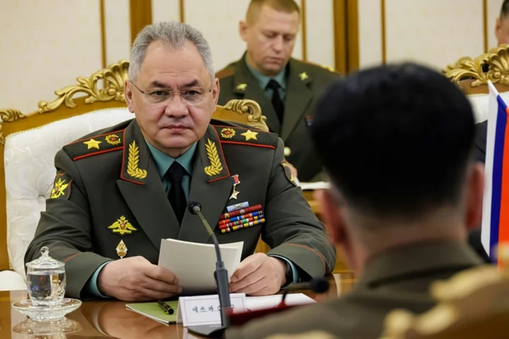 Kim Jong Un meets Russian Defence Minister Sergei Shoigu in Pyongyang: state media