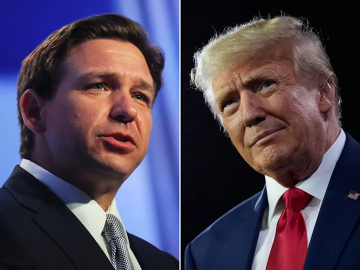 Trump and DeSantis woo Iowa Republican voters in separate appearances at state fair