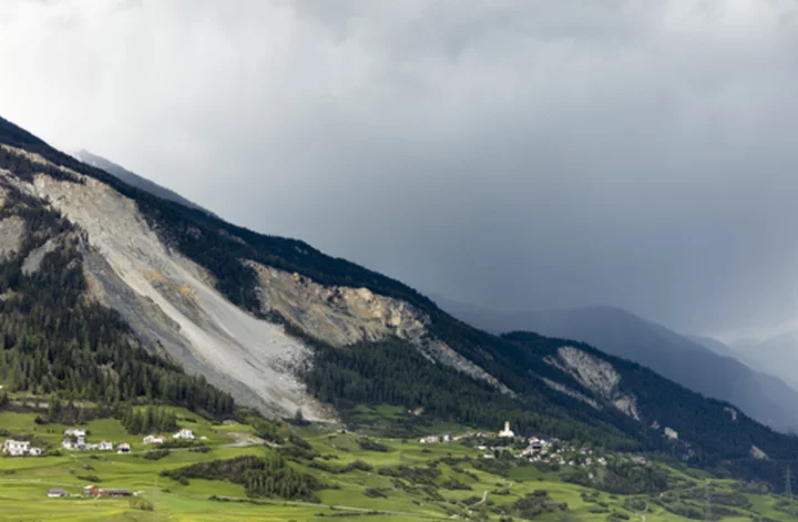 Stragglers pack up as Swiss village is evacuated under rockslide threat