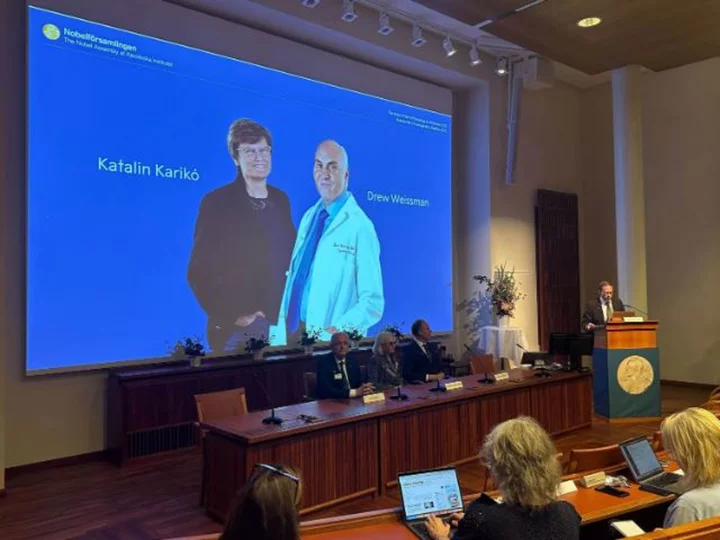 Nobel Prize in medicine goes to Katalin Karikó and Drew Weissman for work on mRNA Covid-19 vaccines