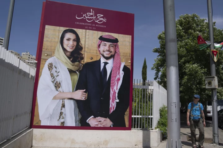 Who are the bride and groom in Jordan's royal wedding?