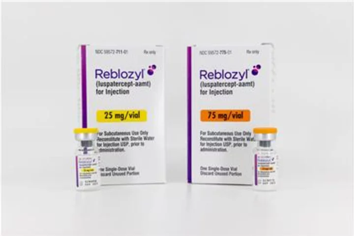 U.S. FDA Approves Bristol Myers Squibb’s Reblozyl® (luspatercept-aamt) as First-Line Treatment of Anemia in Adults with Lower-Risk Myelodysplastic Syndromes (MDS) Who May Require Transfusions