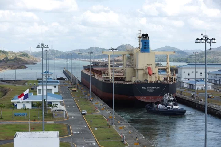 Historic drought, hot seas slow Panama Canal shipping