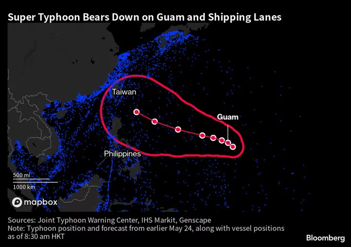 Typhoon Mawar Is Triple Threat to US Pacific Territory Guam