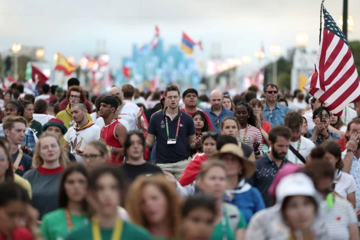 Huge mass in Lisbon ahead of pope's arrival for 'Catholic Woodstock'