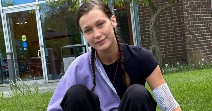 'My heart is bleeding': Bella Hadid calls for 'urgent humanitarian' aid as she mourns death of innocent civilians amid Israel-Hamas war