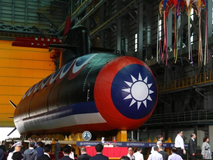 Taiwan unveils first domestically built submarine as China threat grows